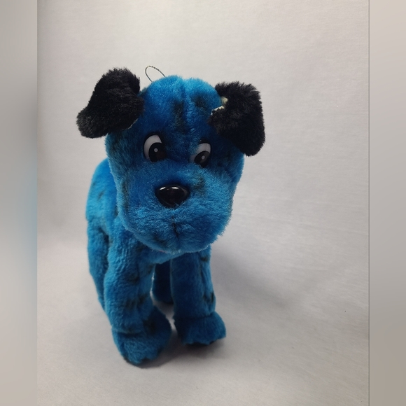 Vintage Liberty Toy 1990s blue dog plush - Picture 3 of 5